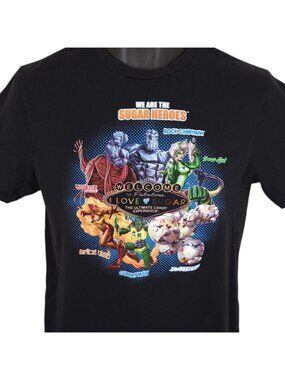 I Love Sugar T Shirt Mens Size Small Black Las Vegas Sugar Heroes Candy Store
